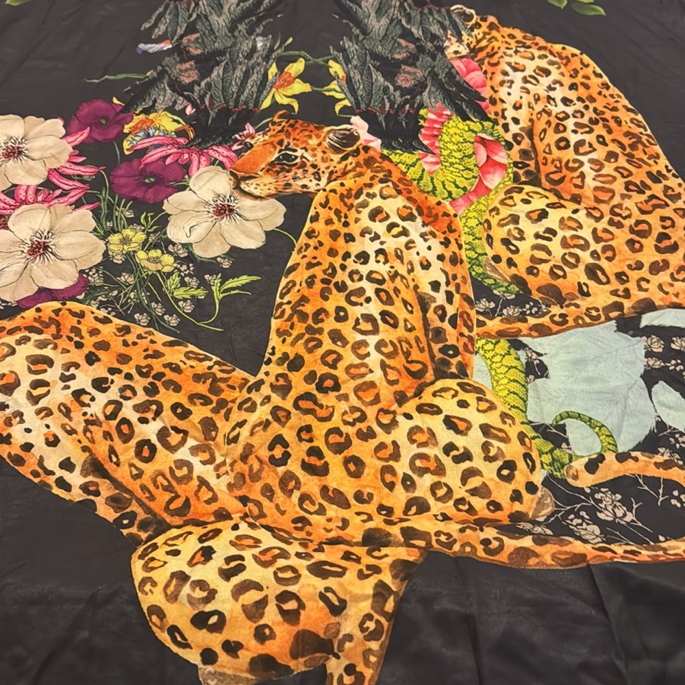 NWOT Shein Floral Curvy Cover Up Long Sleeve Dress Size 4X - Picture 2 of 10